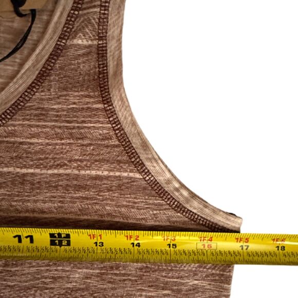 PrAna Kiely Tunic Brown Striped Horizontal Design Tank Size S - Picture 9 of 10